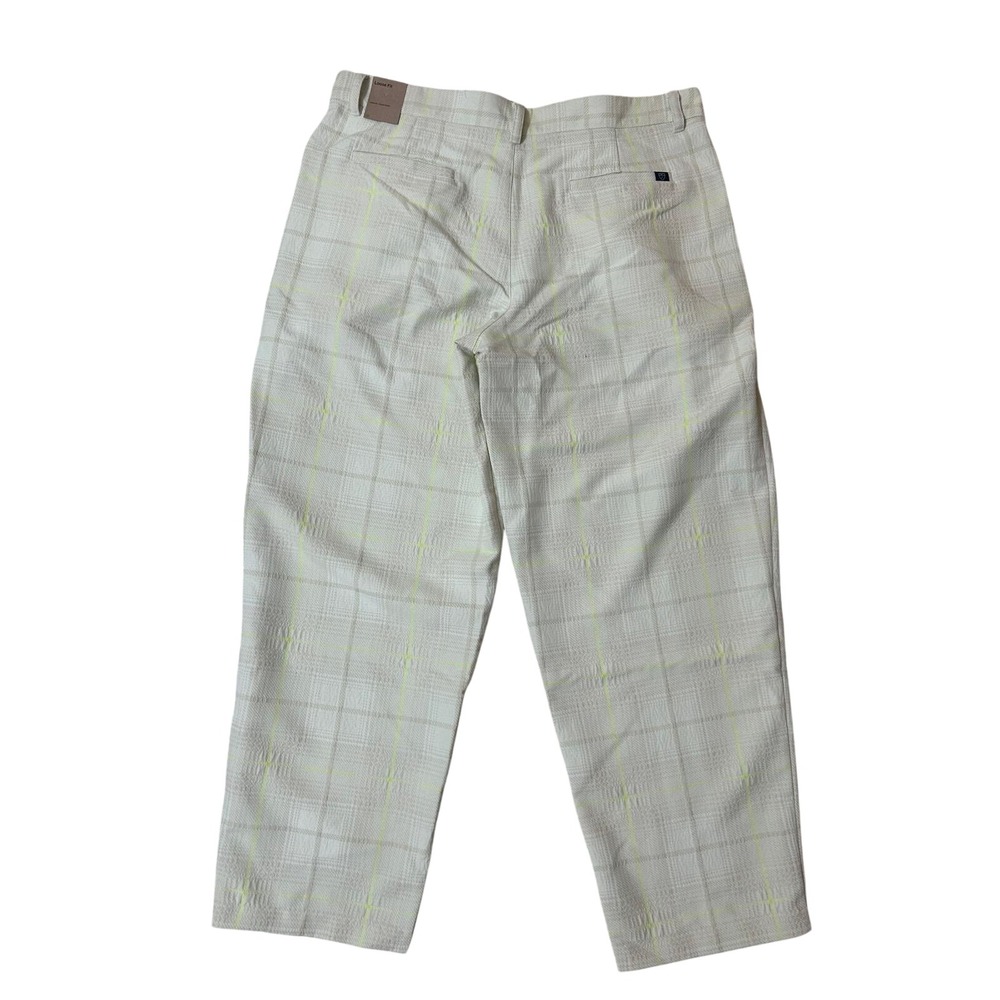 Nike Golf Pants Men 40x32 White Plaid NWT Re-Mastered Loose Fit DH1288-133 - Picture 6 of 12